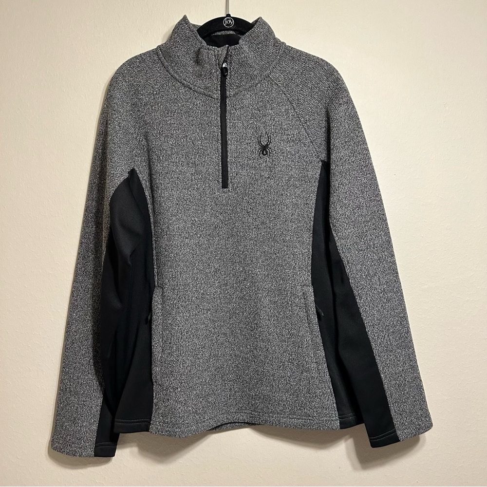 Spyder‎ 1/2 Zip Outbound Pullover Sweater Gray and Black M